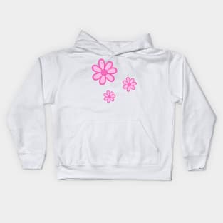 pink preppy flower set of 3 girly aesthetic Kids Hoodie